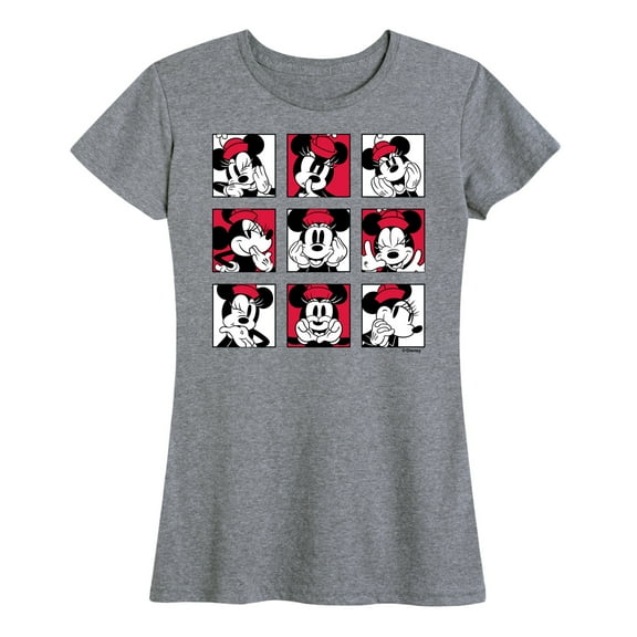 Mickey & Friends - Minnie Grid - Women's Short Sleeve Graphic T-Shirt