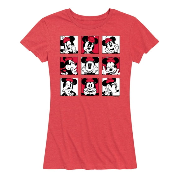 Mickey & Friends - Minnie Grid - Women's Short Sleeve Graphic T-Shirt