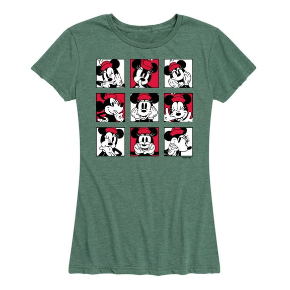 Mickey & Friends - Minnie Grid - Women's Short Sleeve Graphic T-Shirt