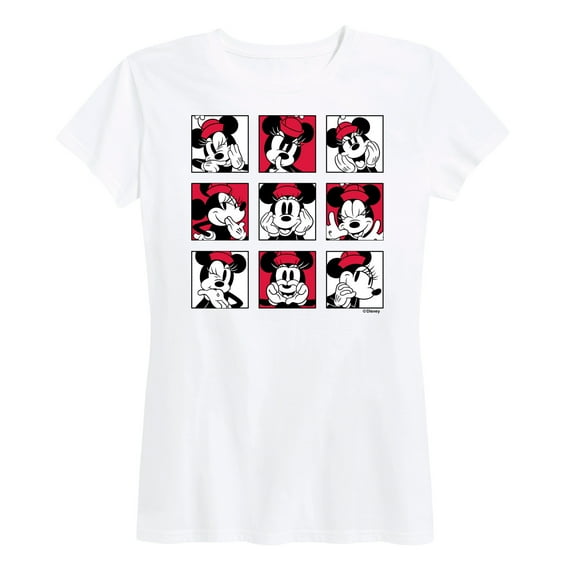 Mickey & Friends - Minnie Grid - Women's Short Sleeve Graphic T-Shirt
