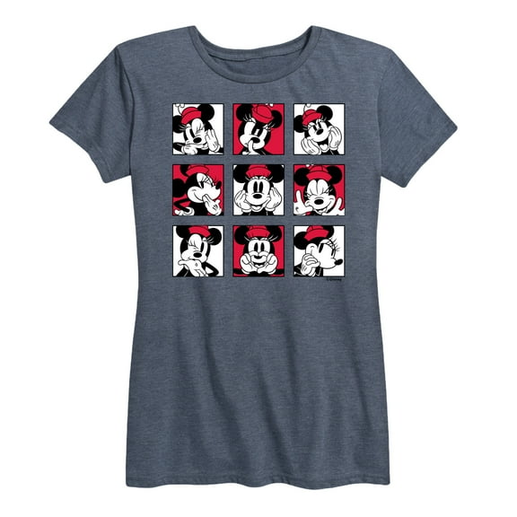 Mickey & Friends - Minnie Grid - Women's Short Sleeve Graphic T-Shirt