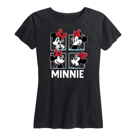 Mickey & Friends - Minnie Grid - Women's Short Sleeve Graphic T-Shirt