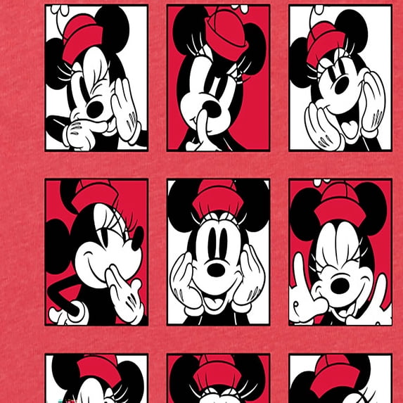 Mickey & Friends - Minnie Grid - Women's Short Sleeve Graphic T-Shirt