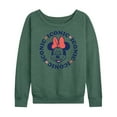 thumbnail image 1 of Mickey & Friends - Minnie Iconic Repeated - Women's Lightweight French Terry Long Sleeve Shirt, 1 of 5