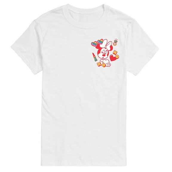 Mickey & Friends - Minnie Kiss Art - Men's Short Sleeve Graphic T-Shirt