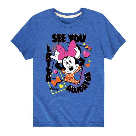 Mickey & Friends - Minnie Later Alligator - Youth Short Sleeve Graphic T-Shirt