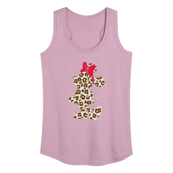 Mickey & Friends - Minnie Leopard Fill - Women's Racerback Tank Top