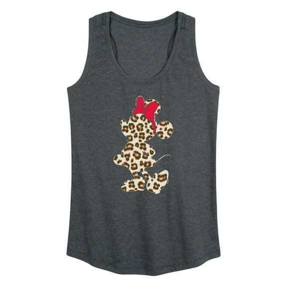 Mickey & Friends - Minnie Leopard Fill - Women's Racerback Tank Top
