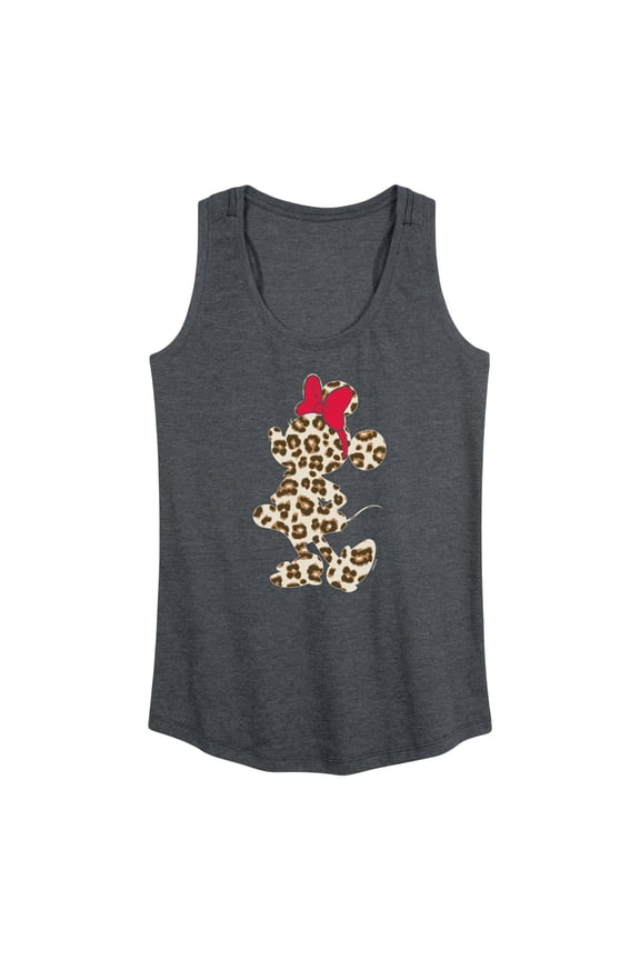 Mickey & Friends - Minnie Leopard Fill - Women's Racerback Tank Top
