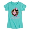 thumbnail image 1 of Mickey & Friends - Minnie Leopard Print - Toddler And Youth Girls Short Sleeve Graphic T-Shirt, 1 of 5
