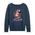 thumbnail image 1 of Mickey & Friends - Minnie Leopard Print - Women's Lightweight French Terry Long Sleeve Shirt, 1 of 5