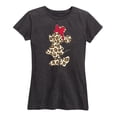 thumbnail image 1 of Disney - Minnie Leopard Print Silhouette - Women's Short Sleeve Graphic T-Shirt, 1 of 5