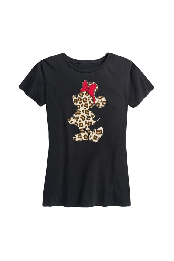 - Minnie Leopard Fill - Women's Short Sleeve Graphic T-Shirt