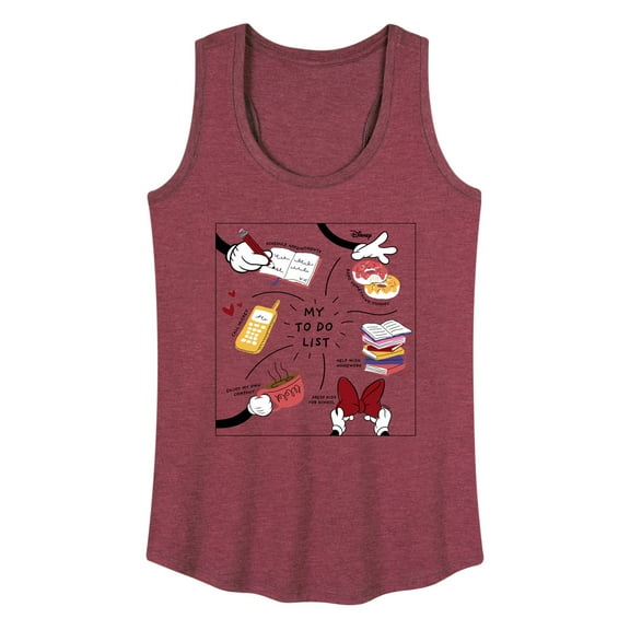 Mickey & Friends - Minnie Mom To-Do List - Women's Racerback Tank Top
