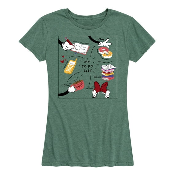 Mickey & Friends - Minnie Mom To-Do List - Women's Short Sleeve Graphic T-Shirt