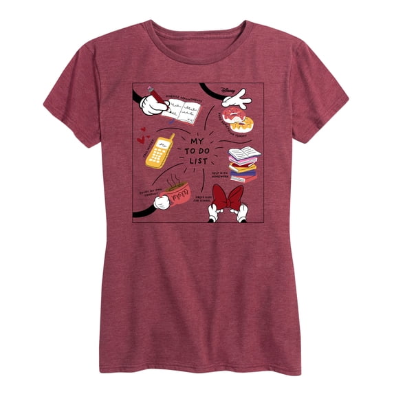 Mickey & Friends - Minnie Mom To-Do List - Women's Short Sleeve Graphic T-Shirt