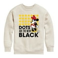 thumbnail image 1 of Disney - Mickey & Friends - Minnie Mouse - Dots Are the New Black - Toddler And Youth Crewneck Fleece Sweatshirt, 1 of 5