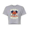 thumbnail image 1 of Mickey & Friends - Minnie Mouse - Juniors Cropped Cotton Blend T-Shirt, 1 of 5
