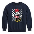 thumbnail image 1 of Disney - Mickey & Friends - Minnie Mouse - Polka Dots Everywhere - Toddler And Youth Crewneck Fleece Sweatshirt, 1 of 5