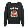 thumbnail image 1 of Mickey & Friends - Minnie Mouse Repeat - Women's Lightweight French Terry Long Sleeve Shirt, 1 of 5