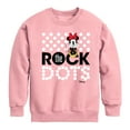 thumbnail image 1 of Disney - Mickey & Friends - Minnie Mouse - Rock the Dots - Toddler And Youth Crewneck Fleece Sweatshirt, 1 of 4