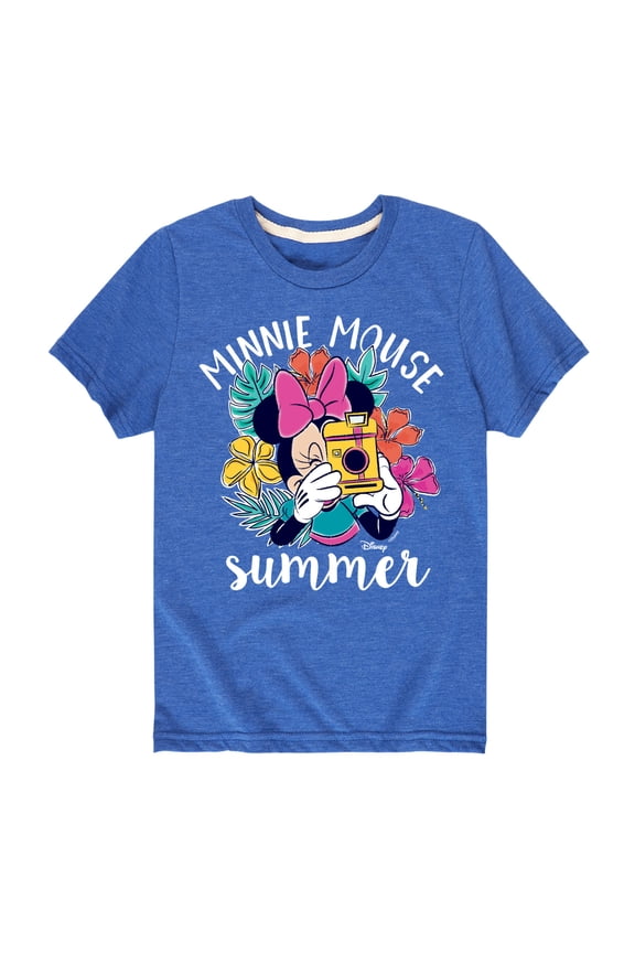 Mickey & Friends - Minnie Mouse Summer - Toddler And Youth Short Sleeve Graphic T-Shirt