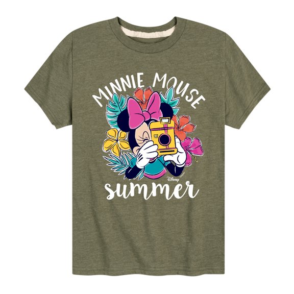 Mickey & Friends - Minnie Mouse Summer - Toddler And Youth Short Sleeve Graphic T-Shirt