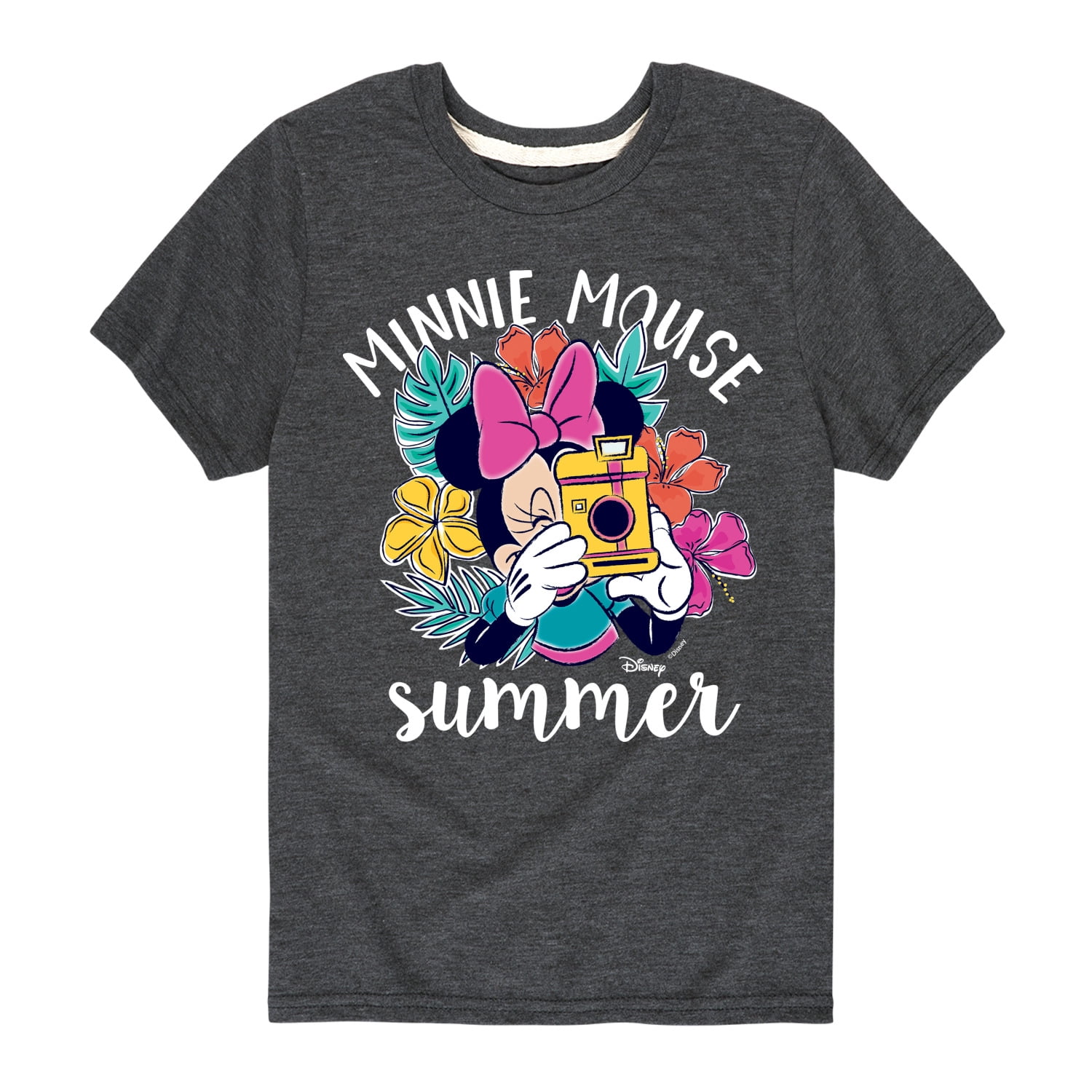 Mickey & Friends - Minnie Mouse Summer - Toddler And Youth Short Sleeve ...