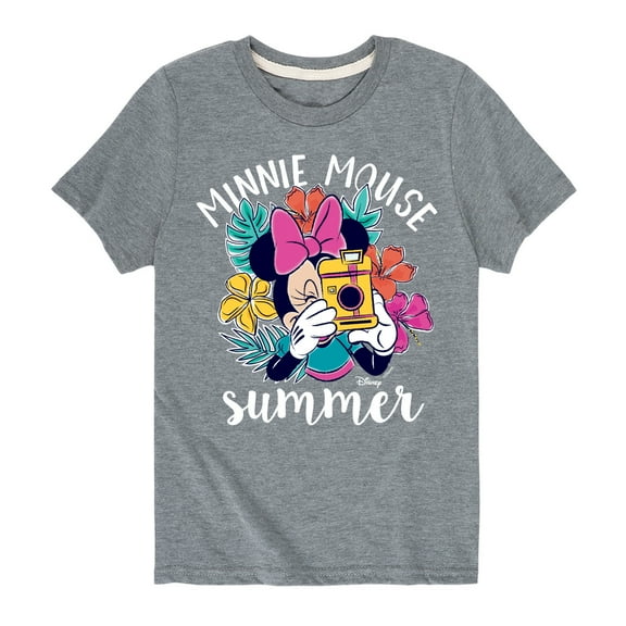 Mickey & Friends - Minnie Mouse Summer - Toddler And Youth Short Sleeve Graphic T-Shirt