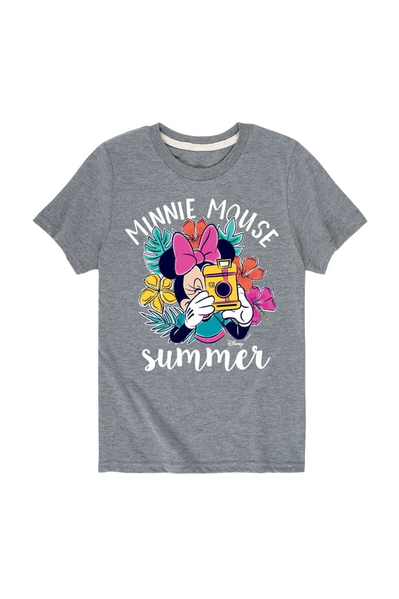 Mickey & Friends - Minnie Mouse Summer - Toddler And Youth Short Sleeve Graphic T-Shirt
