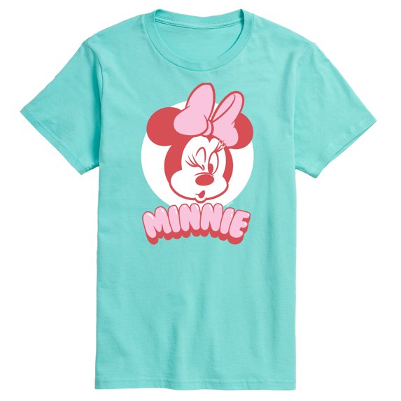 Mickey & Friends - Minnie Mouse Wink Face - Men's Short Sleeve Graphic T-Shirt