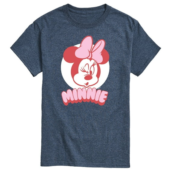 Mickey & Friends - Minnie Mouse Wink Face - Men's Short Sleeve Graphic T-Shirt