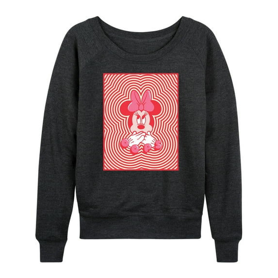 Mickey & Friends - Minnie Oops - Women's Lightweight French Terry Long Sleeve Shirt