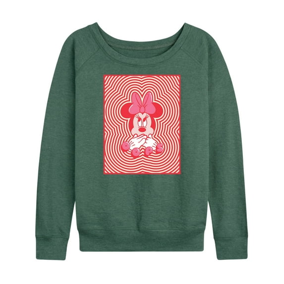 Mickey & Friends - Minnie Oops - Women's Lightweight French Terry Long Sleeve Shirt