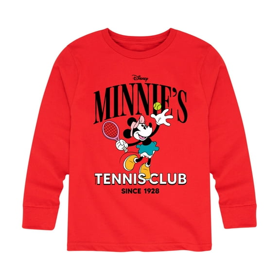 Mickey & Friends - Minnie Tennis Club - Toddler And Youth Long Sleeve Graphic T-Shirt