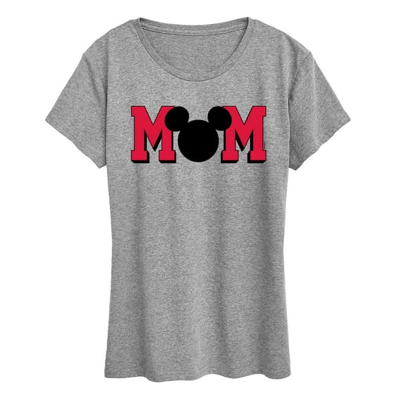 Mickey & Friends - Mom Mouse Silhouette - Mother's Day - Women's Short Sleeve Graphic T-Shirt