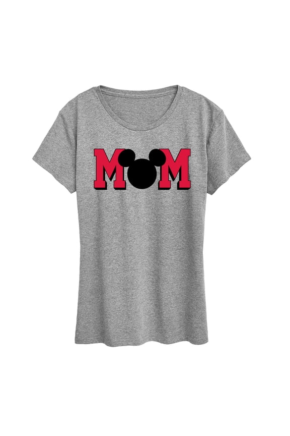 Mickey & Friends - Mom Mouse Silhouette - Mother's Day - Women's Short Sleeve Graphic T-Shirt