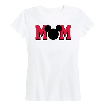 Mickey & Friends - Mom Mouse Silhouette - Mother's Day - Women's Short Sleeve Graphic T-Shirt