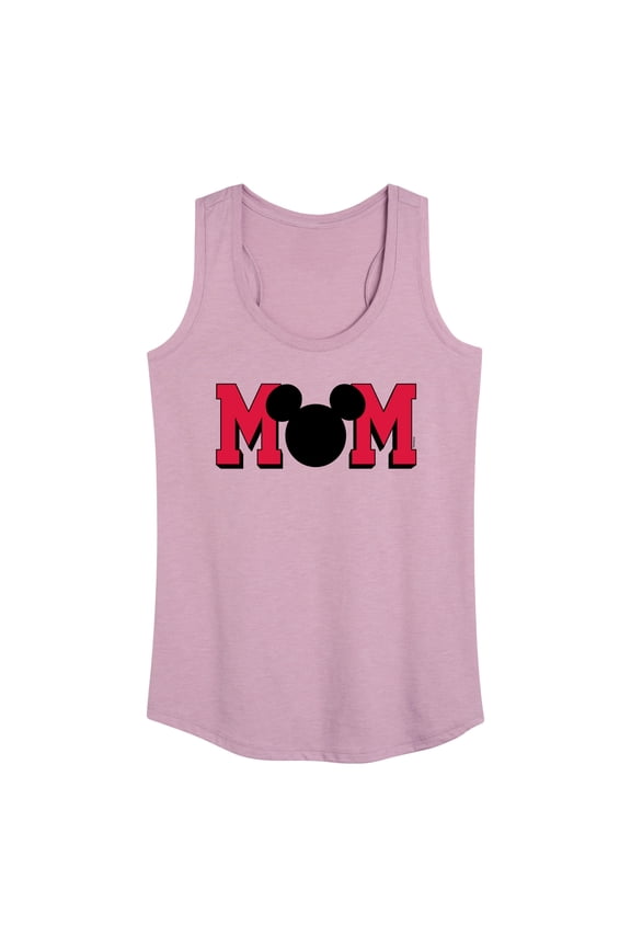 Mickey & Friends - Mom Mouse Silhouette - Women's Racerback Tank Top