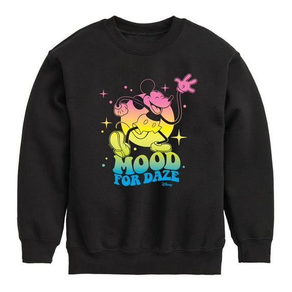 Disney - Mickey & Friends - Mood for Daze - Rainbow Color - Toddler And Youth Long Sleeve Graphic T-Shirt