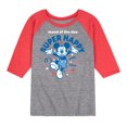 thumbnail image 1 of Disney - Mickey & Friends - Mood of the Day - Super Happy - Toddler And Youth Raglan Graphic T-Shirt, 1 of 1
