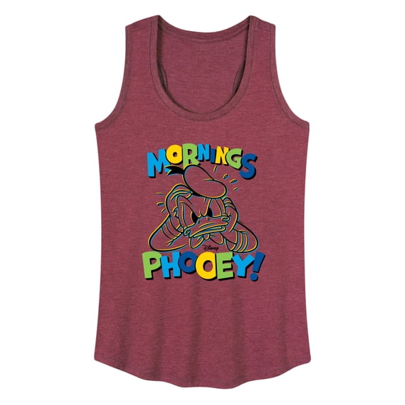 Mickey & Friends - Mornings Phooey - Women's Racerback Tank Top