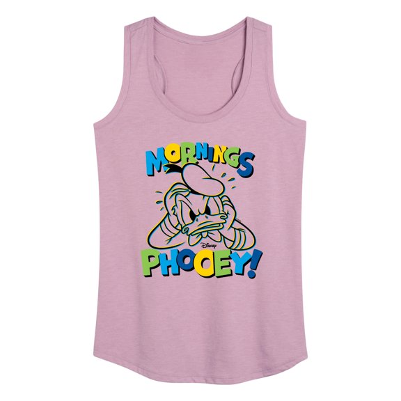 Mickey & Friends - Mornings Phooey - Women's Racerback Tank Top