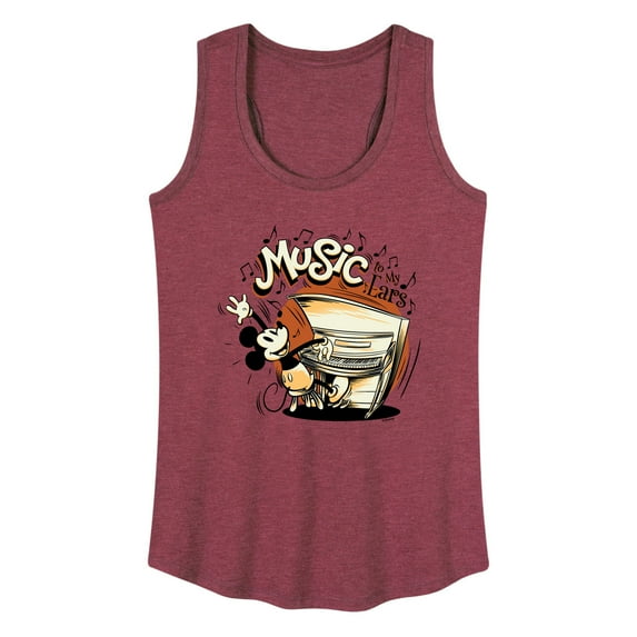 Mickey & Friends - Music To My Ears - Women's Racerback Tank Top
