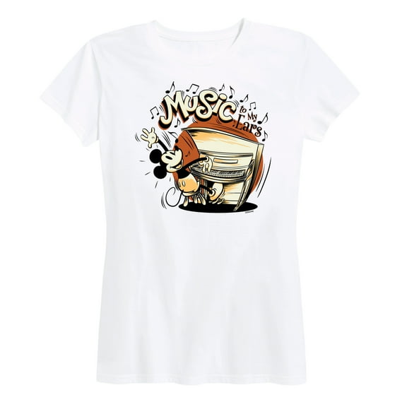 Mickey & Friends - Music To My Ears - Women's Short Sleeve Graphic T-Shirt