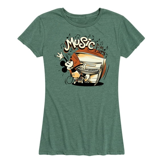 Mickey & Friends - Music To My Ears - Women's Short Sleeve Graphic T-Shirt