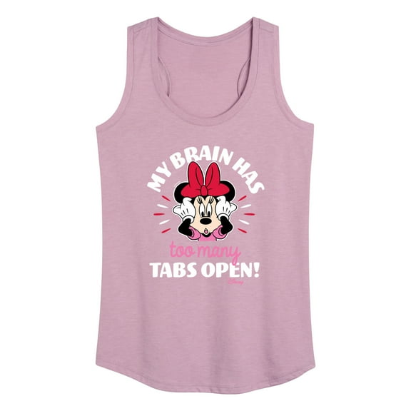 Mickey & Friends - My Brain Too Many Tabs - Women's Racerback Tank Top
