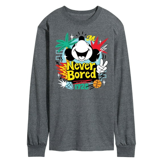 Mickey & Friends - Never Bored - Men's Long Sleeve T-Shirt