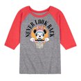 thumbnail image 1 of Mickey & Friends - Never Look Back - Toddler And Youth Raglan Graphic T-Shirt, 1 of 1