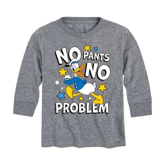 Mickey & Friends - No Pants No Problem - Youth Long Sleeve Graphic T-Shirt